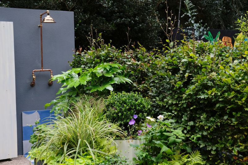 Outdoor Shower Setup